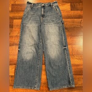 Pistola Distressed Wide Leg High Rise Jeans Women’s Size 27